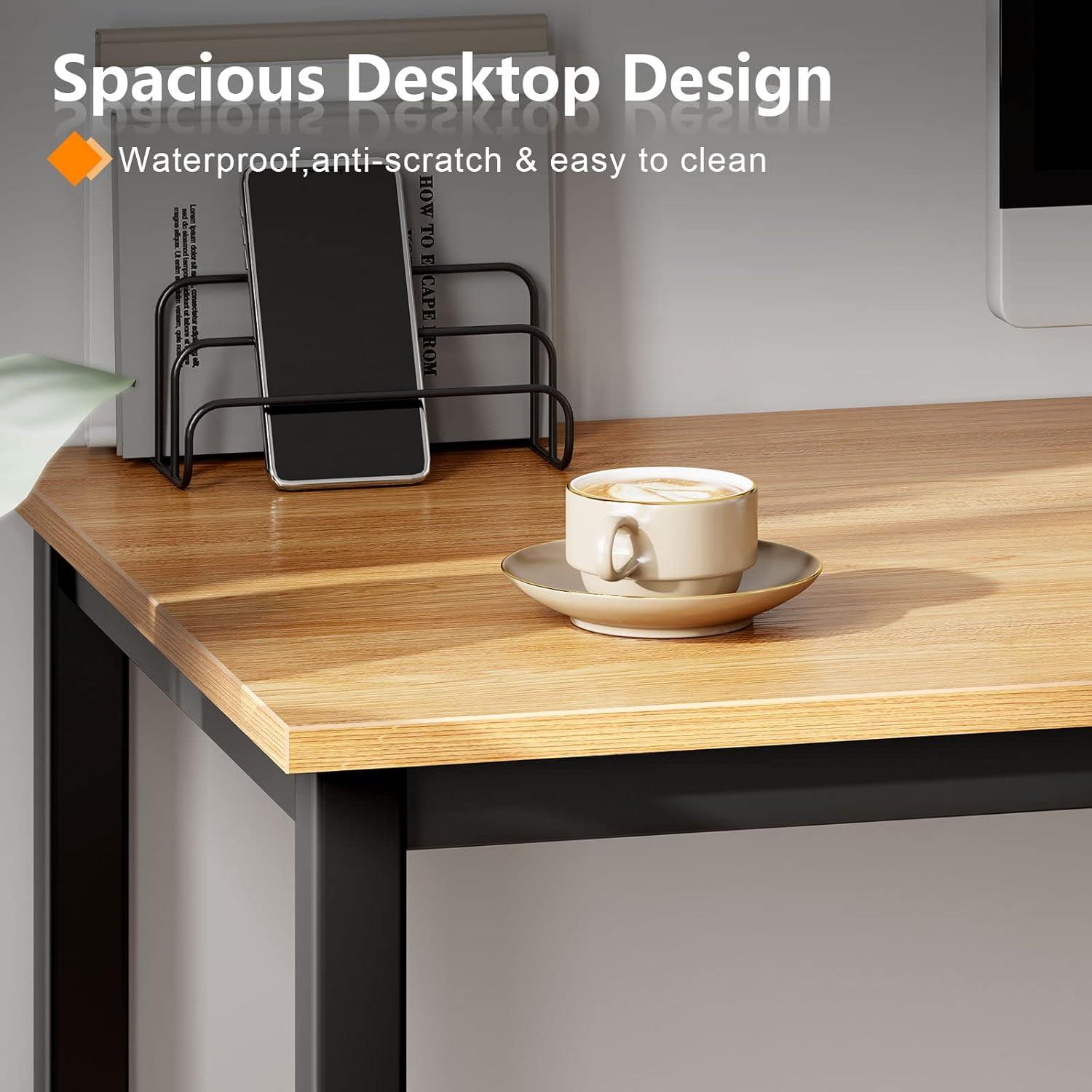Schreibtisch Computertisch 80x40x75 cm Büro Workstation Holzplatte