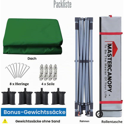 3x3 Pop-up Pavillon – Höhenverstellbar & Wasserabweisend