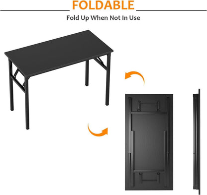 Klapptisch Computertisch 80x40x75cm Schwarz E1 Partikelfestholz IKEA Stil