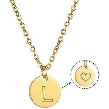 Damen Initialen Kette Buchstaben Anhänger Silber Gold