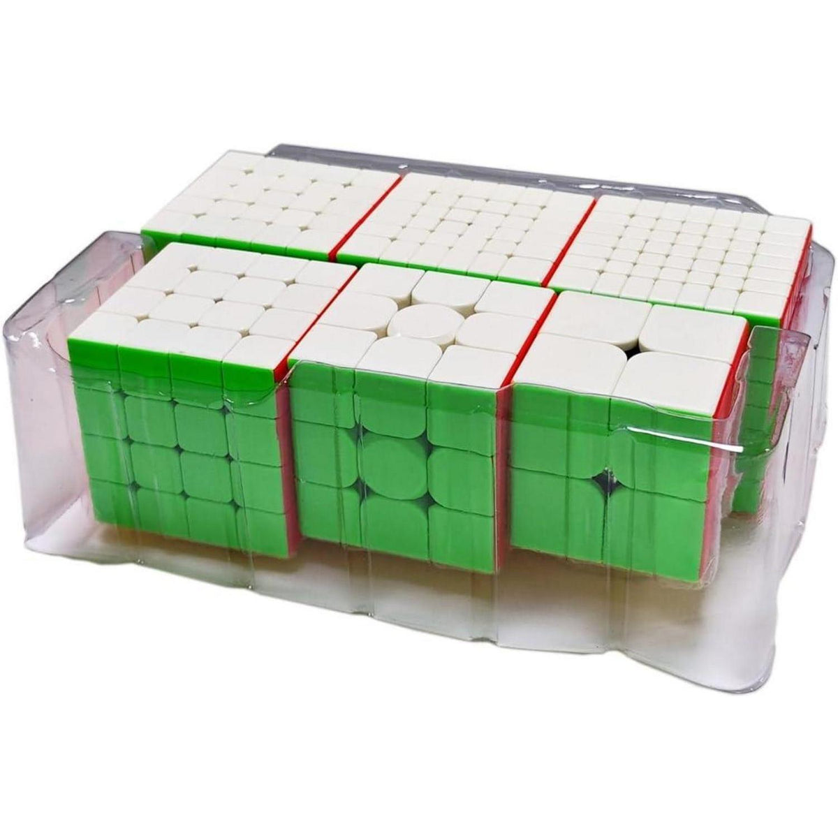 Zauberwürfel Set 6er Pack – 2x2 bis 7x7 Puzzle Cubes