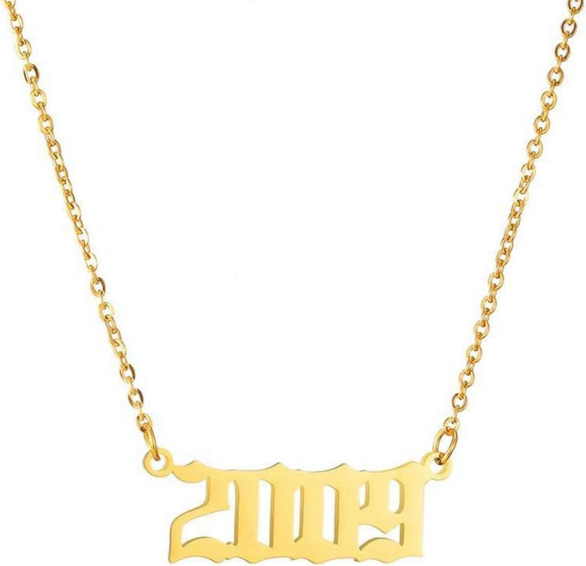 AFSTALR Birth Year Number Necklace Women Birthday Gifts Charm