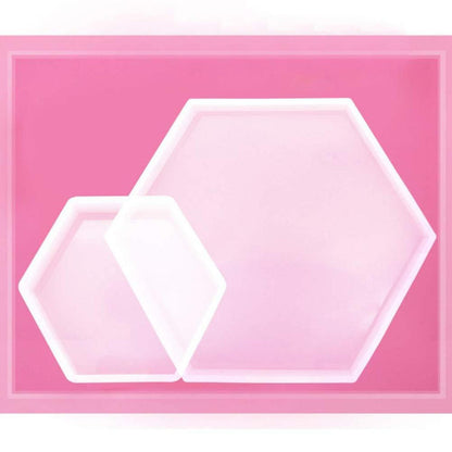 Epoxidharz Form Hexagon – 3er Set für Schmuck & DIY