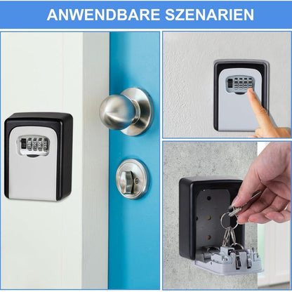 ZHEGE Schlüsseltresor mit Zahlencode für