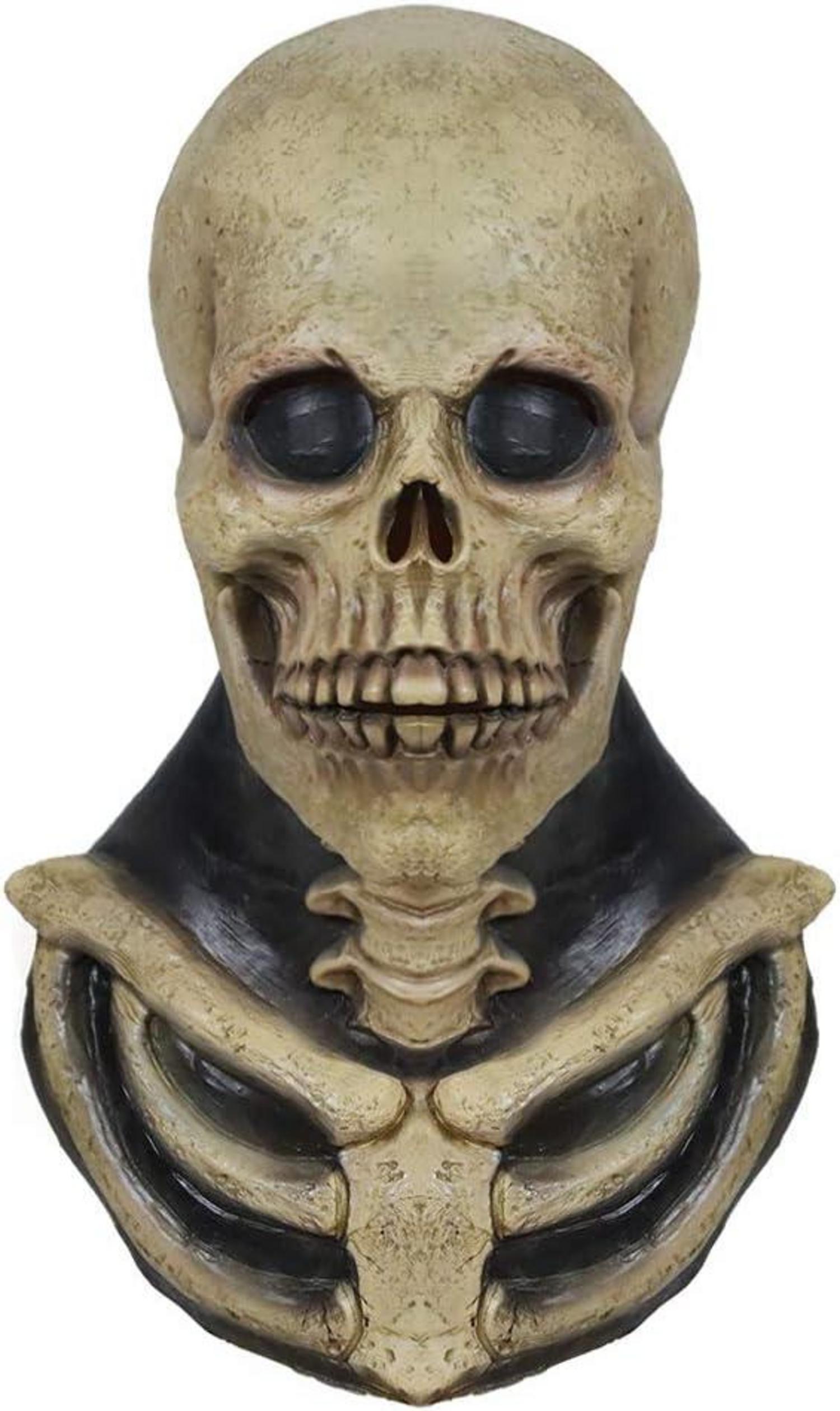 Skelett Schädel Monster Horror Halloween Latex Vollkopfmaske