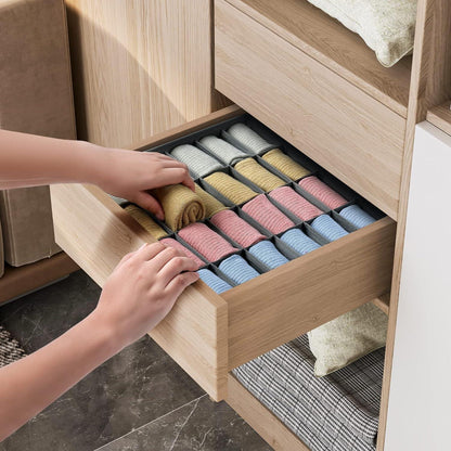 24-Zellen Aufbewahrungsboxen für Socken und Unterwäsche, Faltbar