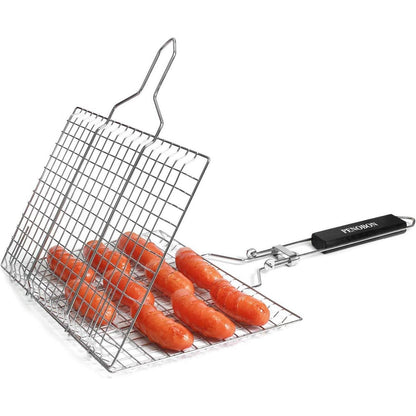 Fisch Grillkorb Edelstahl Faltbar Tragbar Grillzubehör