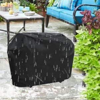 Grillabdeckung Wasserdicht Oxford-Gewebe Schwarz 170cm