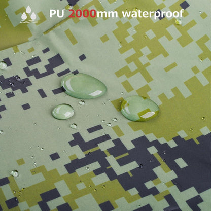 Azarxis wasserdichte Zeltplane Tarp für Hängematte 230x140cm Camouflage