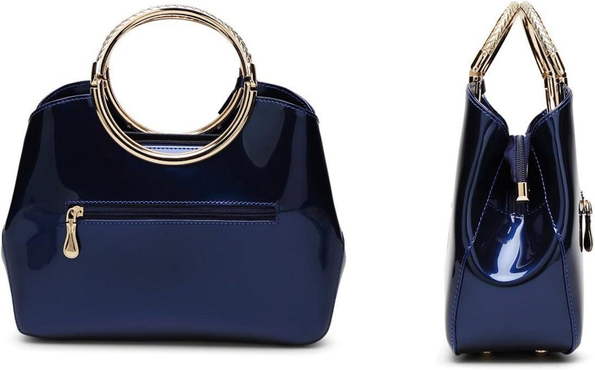Damen Handtasche PU-Lackleder Henkeltasche Hochzeit Abendtasche