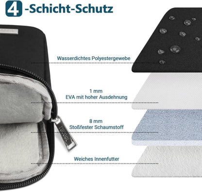 Laptop Tasche Hülle für 13-Zoll MacBook Air Pro Surface Pro iPad Schwarz