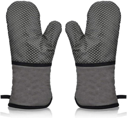 AYADA Ofenhandschuh Hitzebeständig BBQ Grillhandschuhe Silikon