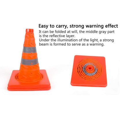 1Pack 18 Zoll zusammenklappbare Verkehrskegel orange 45 cm