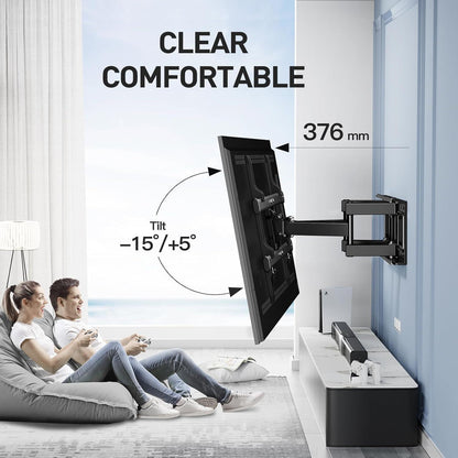 TV Wandhalterung 37-85 Zoll Flach/Curved 60kg - Schwenkbar