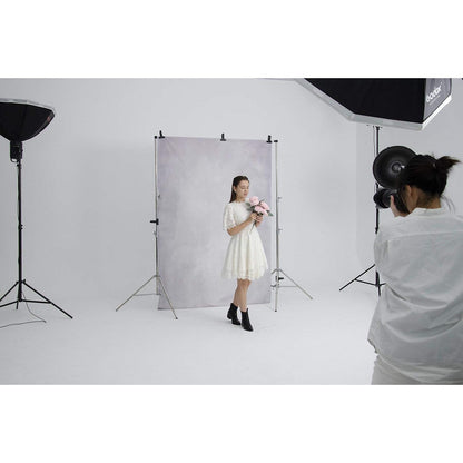 Fotohintergrund Grau Abstrakt Mikrofaser 2x3m