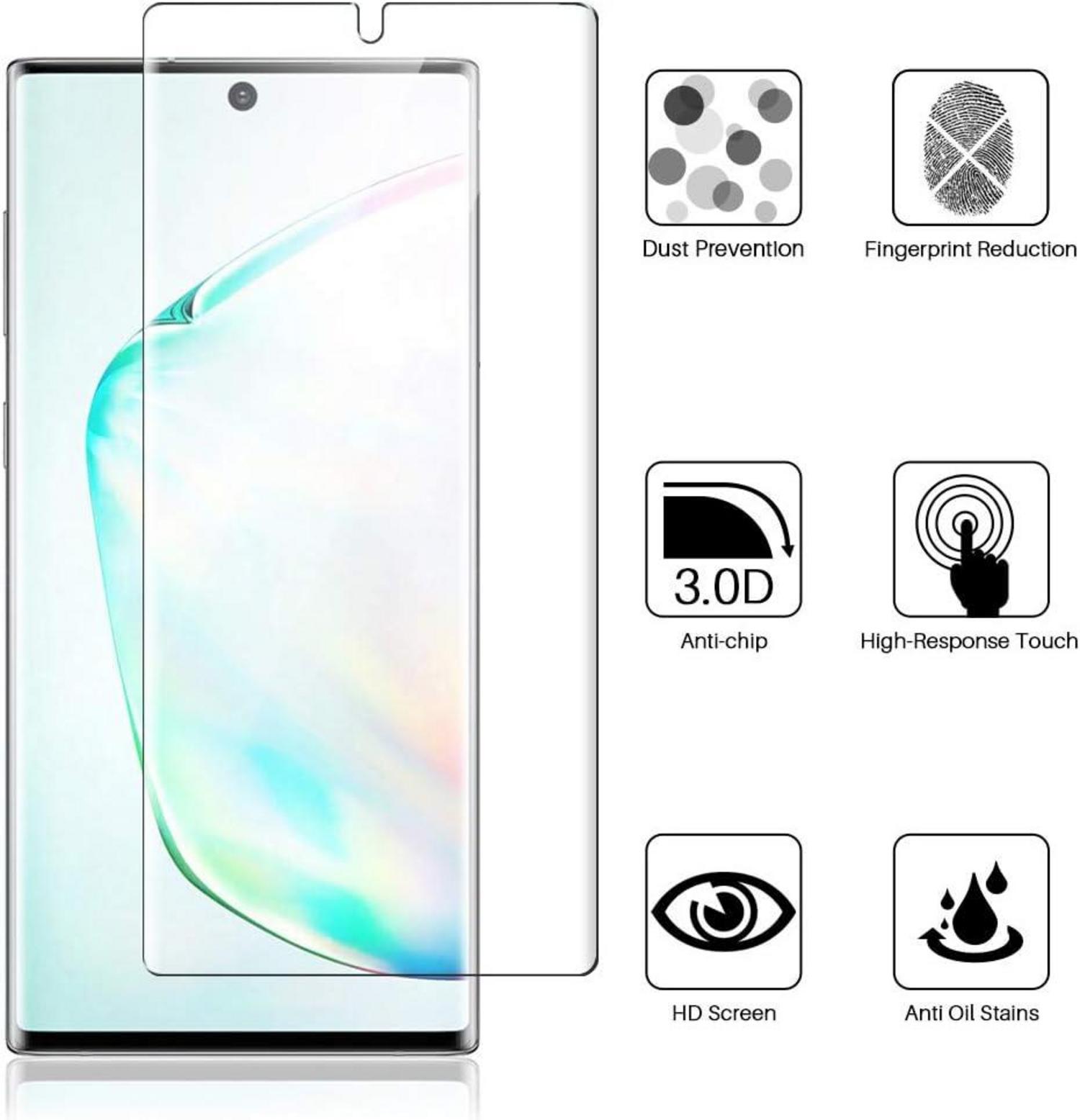 Displayschutz Samsung Galaxy Note 10 TPU 3 Stück HD klar weich