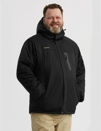 Herren Wasserdichte Berg-Skijacke Winddichte Fleece Winterjacke mit