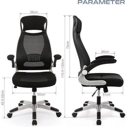 Ergonomischer Bürostuhl mit Lendenwirbelstütze und