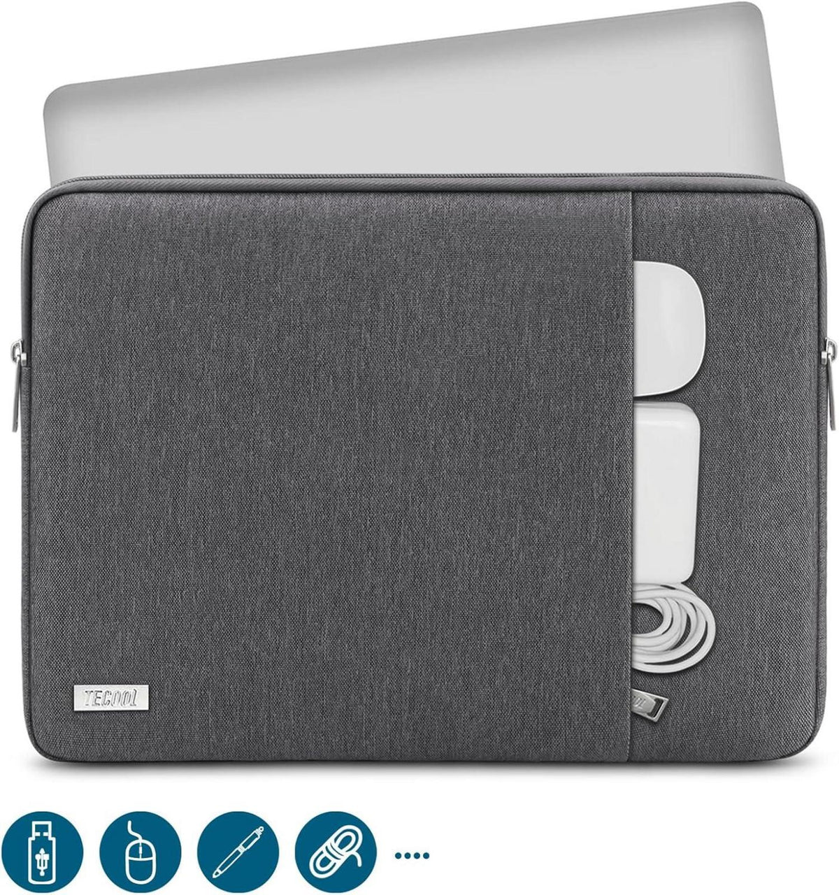 Laptoptasche 14 Zoll Wasserdicht Schutzhülle Sleeve, Dunkel