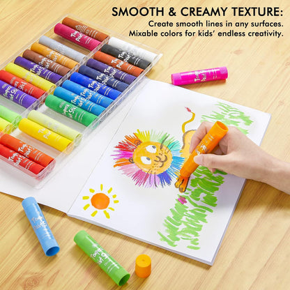 Tempera Paint Sticks 30 bunte Farben für Kinder Malstifte waschbar