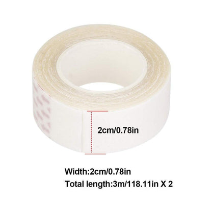Doppelseitiges Perücke Klebeband 2er Set 6m wasserdicht 20mm