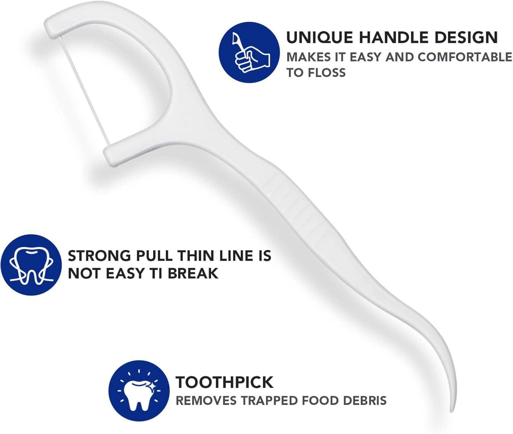 Dental Floss Picks 2-in-1 Clean Sticks 500 Stk