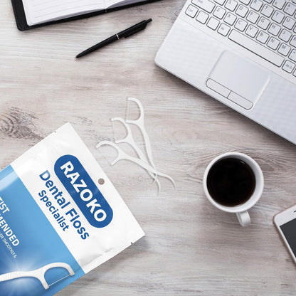 Zahnseide Picks Sticks Clean Floss 2-in-1 Funktion 500er Pack