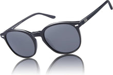 Retro Polarisierte Damen Sonnenbrille UV400 Vintage Acetat Schwarz