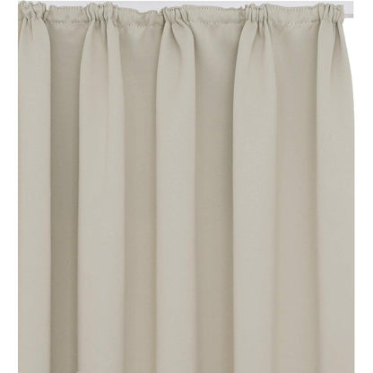 Blickdichte Vorhänge Creme 2er Set – Lärmschutz & Verdunkelung