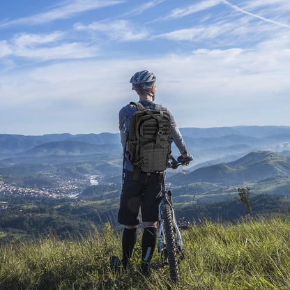 Taktischer Militär Rucksack 42L Wasserdicht 3-Tage Outdoor Schwarz