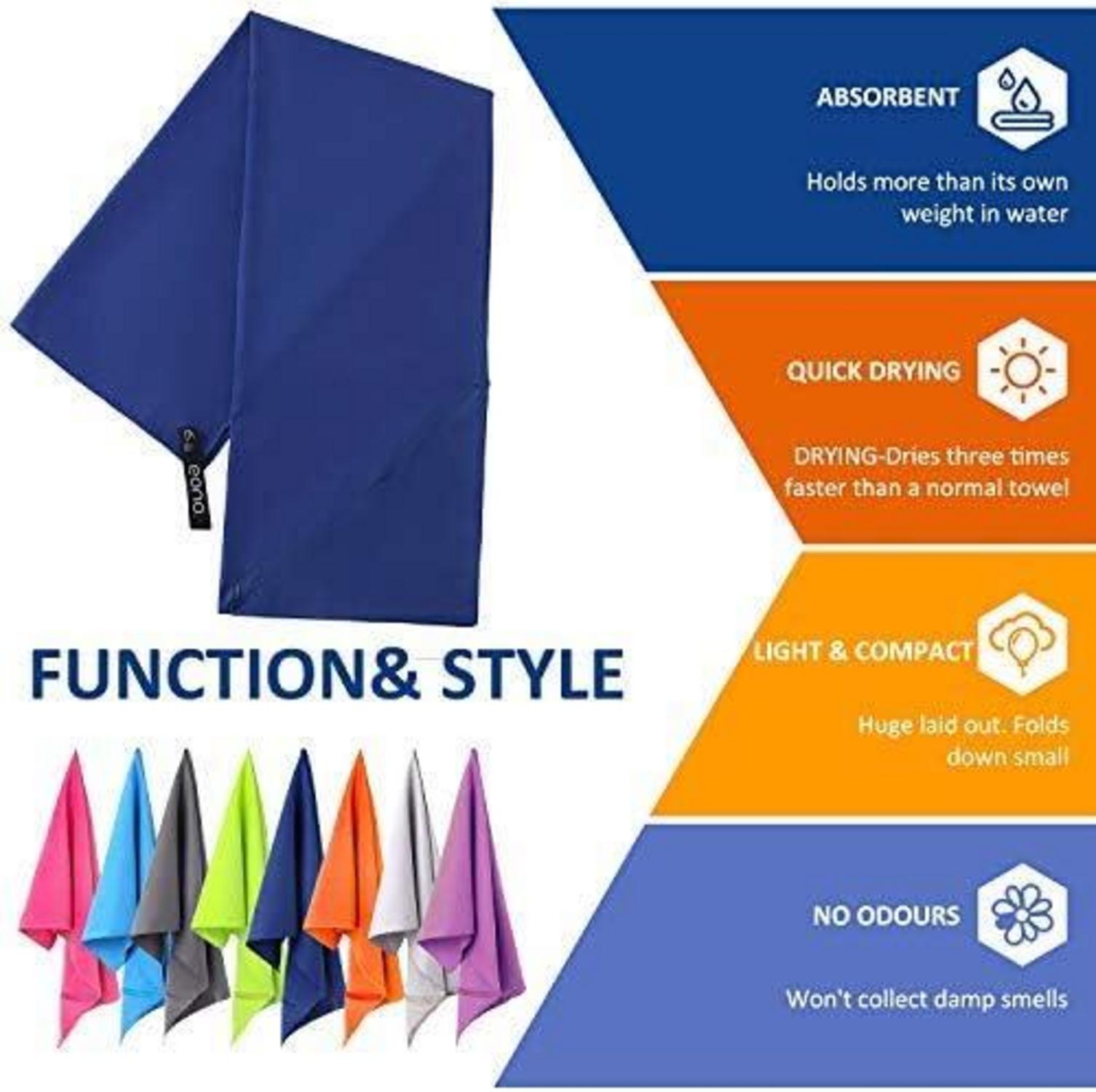Mikrofaser Handtuch Ultra Leicht Schnelltrocknend Sporthandtuch Blue
