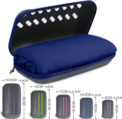Mikrofaser Handtuch Ultra Leicht - Schnelltrocknend - Strand Reise Sporthandtuch BluXXL 200x100cm