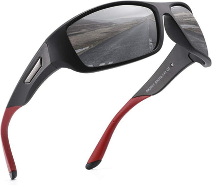 Polarisierte Sportbrille Herren UV400 TR90 Cat 3 PUKCLAR