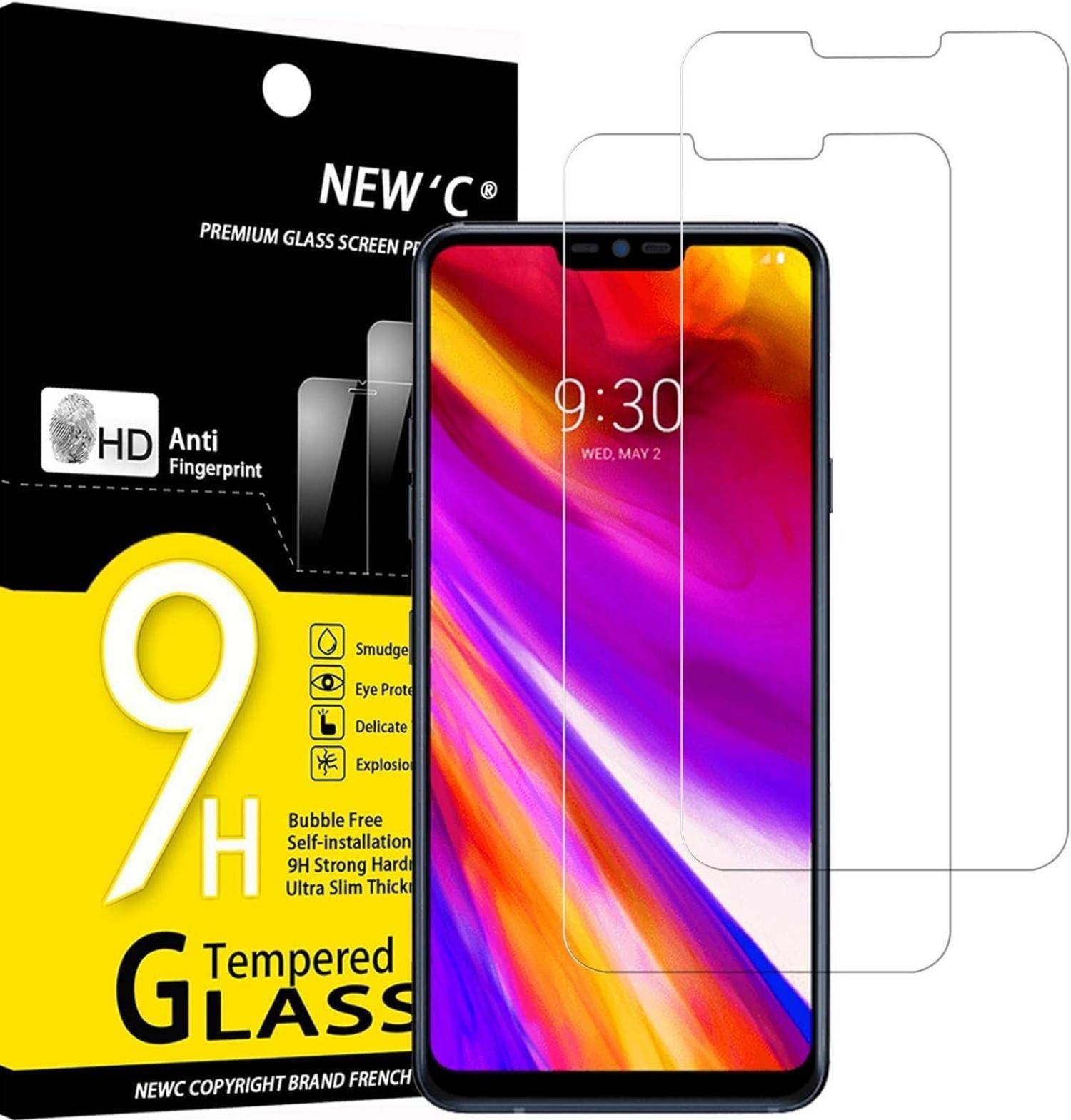 Panzer Schutz Glas für LG G7 ThinQ 2er-Pack 9H Härte