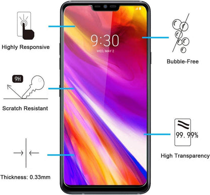 Panzer Schutzglas LG G7 ThinQ 2 Stück 9H Härte Ultra-klar