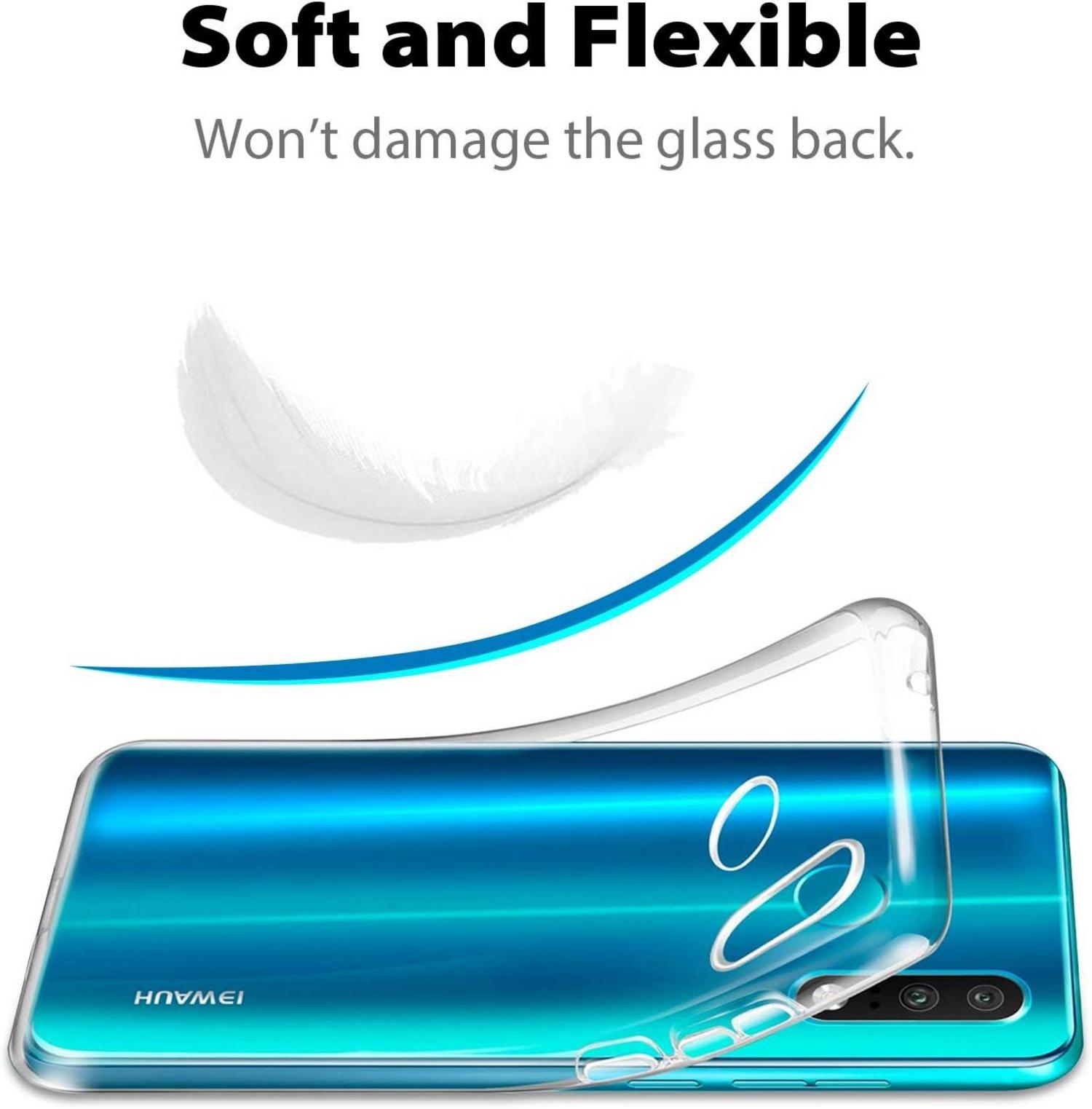 Hülle Huawei P30 Lite Transparentes Silikon TPU Schutzhülle Cover