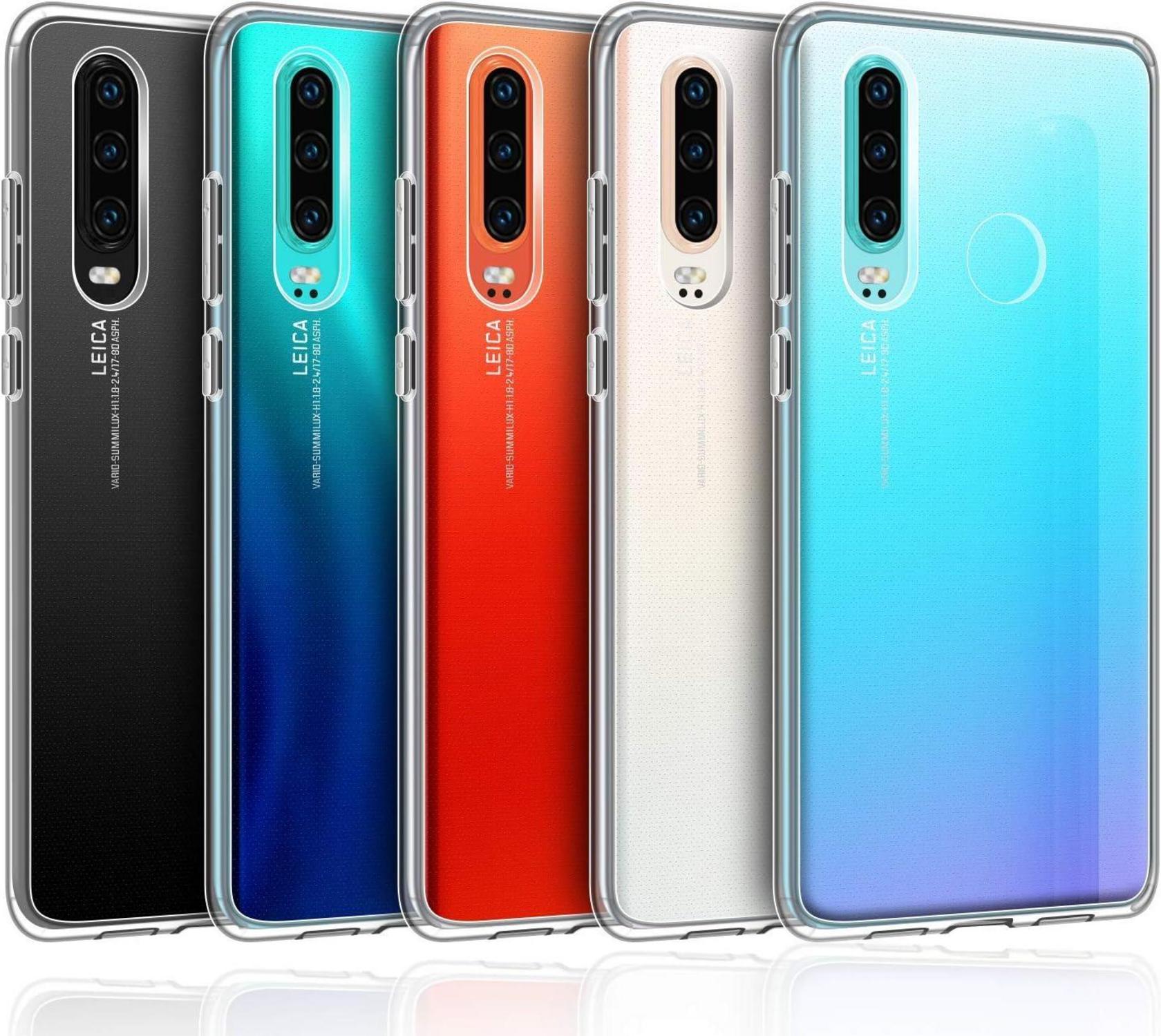 Huawei P30 Lite Hülle TPU Silikon Gel Schutzhülle Transparent Ultra