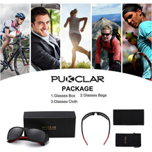 PUKCLAR Sonnenbrille Herren Polarisiert Sportbrille UV400