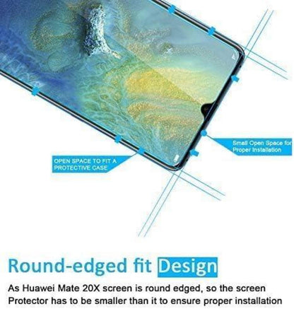 Panzer Schutz Glas Huawei Mate 20x 3er Pack 9H Ultra-klar