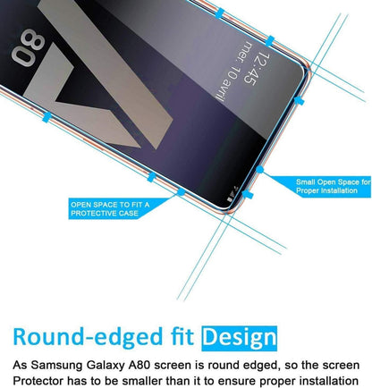 Panzer Schutz Glas für Samsung Galaxy A80 A90 9H HD 3er Pack