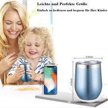 Edelstahl Weinbecher 2 Stück 12OZ - Vakuumisoliert