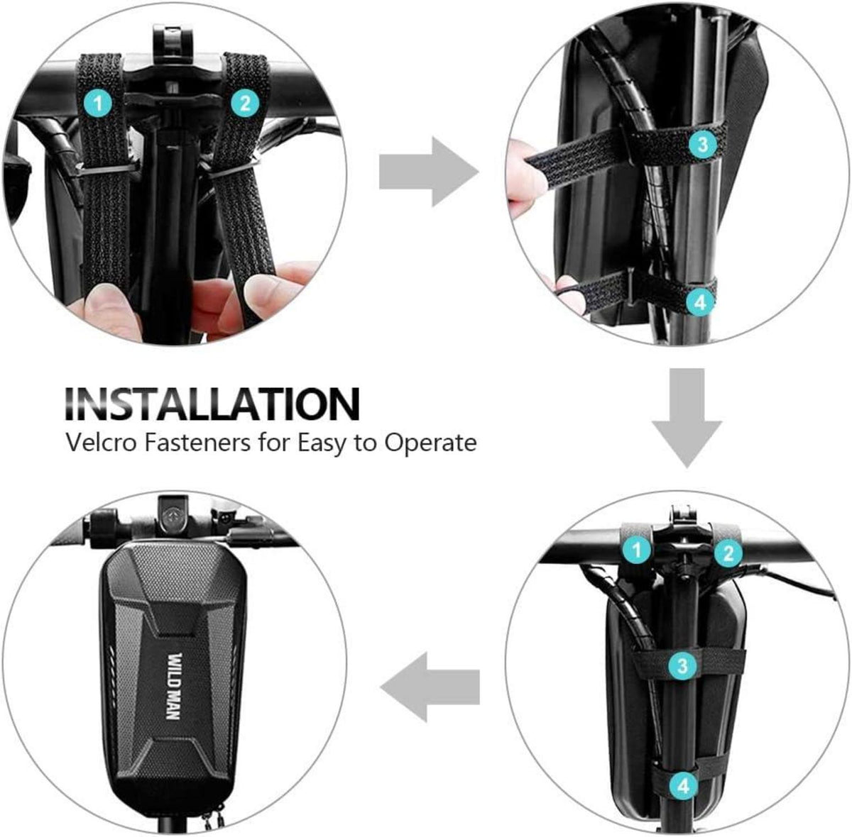 Jeebel Elektroroller Lenkertasche Wasserdicht 2L Kapazität Xiaomi Mijia M365