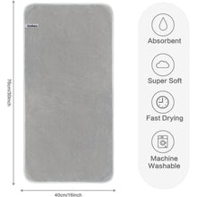 2er Pack Mikrofaser Handtücher 40x76cm Hellgrau - Saugstarke