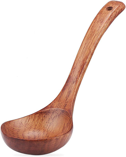Suppenkelle aus Naturholz, Breilöffel, 24cm Länge