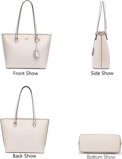 Handtasche Damen Schultertasche 3pcs Set Shopper Groß Tasche Shoulder
