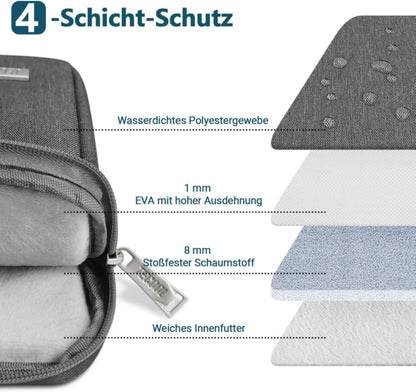Laptoptasche 15,6 Zoll Laptop Hülle wasserdichte Notebooktasche
