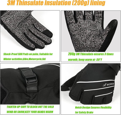 Winterhandschuhe -30°F 3M Thinsulate Skihandschuhe Wasserdicht Warme