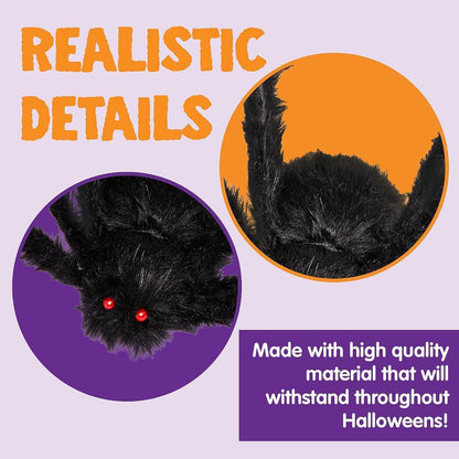 Halloween Spinne 160cm Gruselige Horror Dekoration 2 Stück