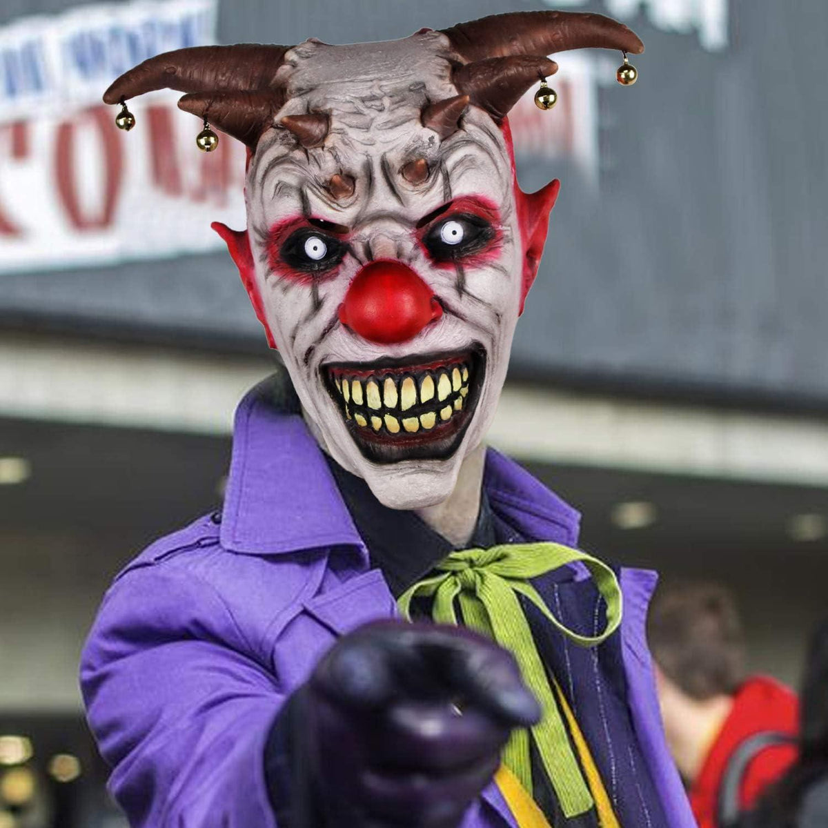 Clown Maske Latex Halloween Horror Kopfbedeckung Wraith Scary Party