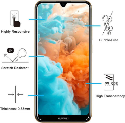 Panzer Schutz Glas Huawei Y6 2019 2 Stück 9H Härte